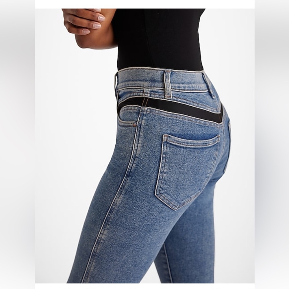 Express Cropped Skinny Mid Rise Jeans - Picture 5 of 13